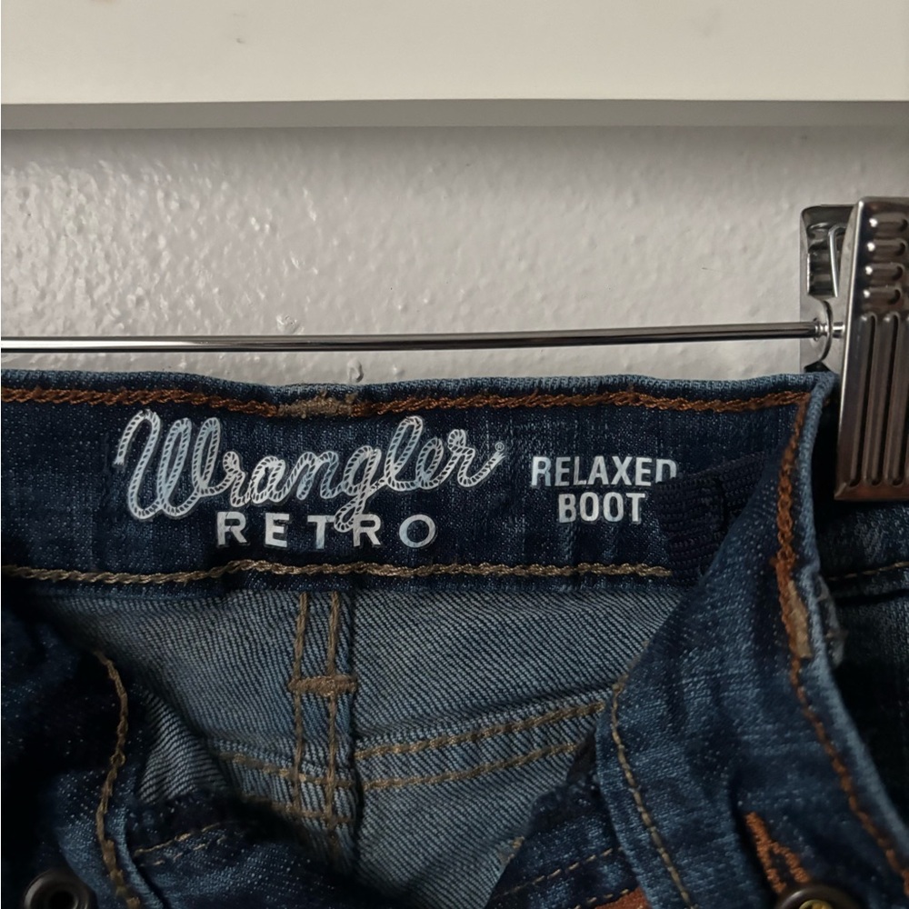 Wrangler Retro Relaxed Boot Jeans - Dark Blue